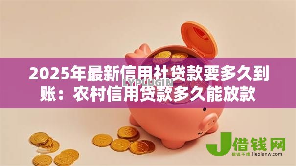 2025年最新信用社贷款要多久到账：农村信用贷款多久能放款