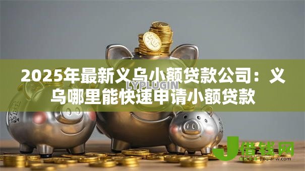 2025年最新义乌小额贷款公司：义乌哪里能快速申请小额贷款