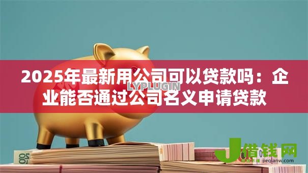 2025年最新用公司可以贷款吗：企业能否通过公司名义申请贷款