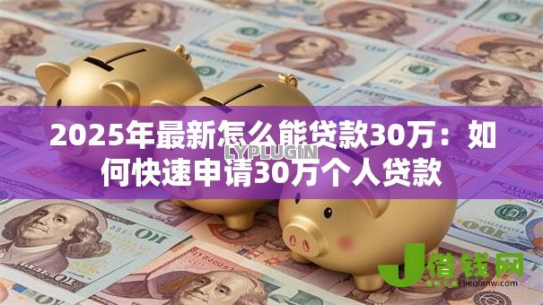 2025年最新怎么能贷款30万：如何快速申请30万个人贷款