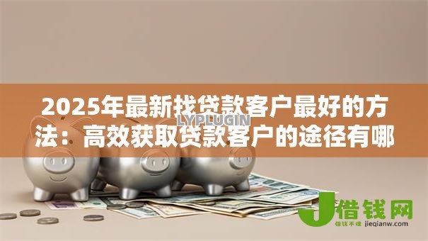 2025年最新找贷款客户最好的方法：高效获取贷款客户的途径有哪些