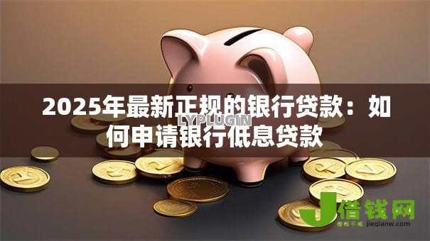 2025年最新正规的银行贷款：如何申请银行低息贷款