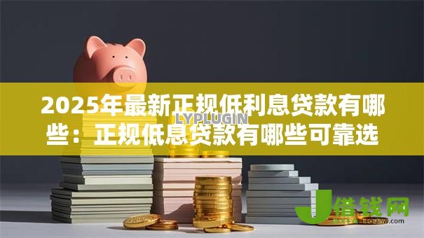 2025年最新正规低利息贷款有哪些:正规低息贷款有哪些可靠选择 2025年最新正规低利息贷款有哪些:正规低息贷款有哪些可靠选择