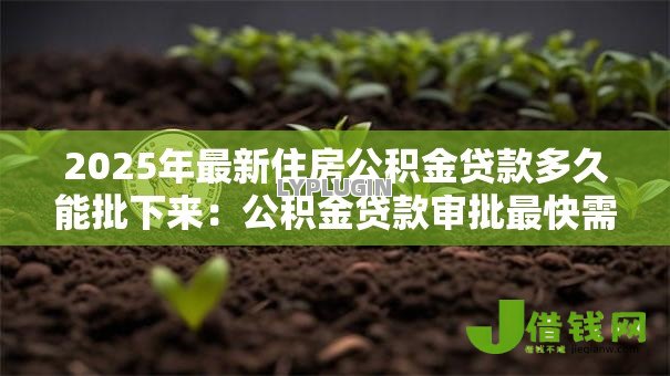2025年最新住房公积金贷款多久能批下来:公积金贷款审批最快需几天 2025年最新住房公积金贷款多久能批下来:公积金贷款审批最快需几天
