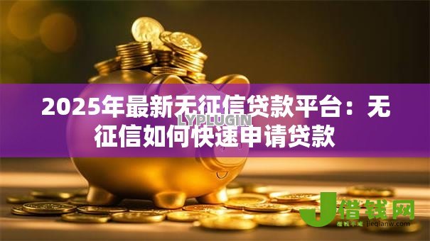 2025年最新无征信贷款平台：无征信如何快速申请贷款