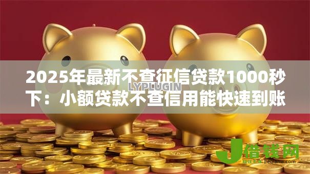 2025年最新不查征信贷款1000秒下：小额贷款不查信用能快速到账吗