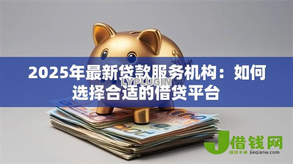 2025年最新贷款服务机构：如何选择合适的借贷平台