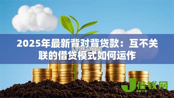 2025年最新背对背贷款：互不关联的借贷模式如何运作