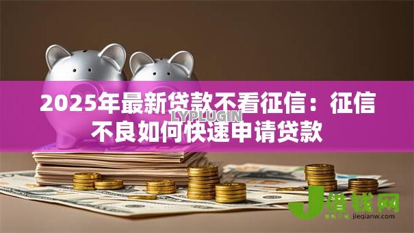 2025年最新贷款不看征信：征信不良如何快速申请贷款