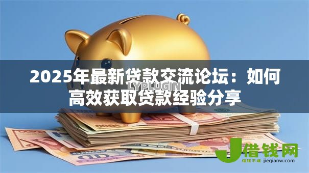 2025年最新贷款交流论坛：如何高效获取贷款经验分享