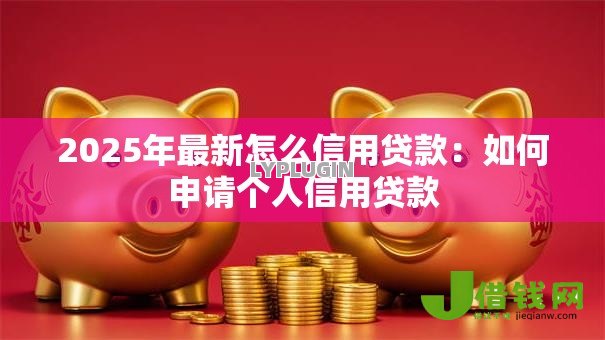 2025年最新怎么信用贷款：如何申请个人信用贷款
