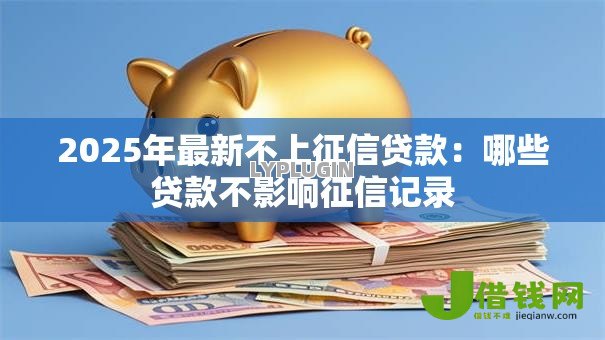2025年最新不上征信贷款：哪些贷款不影响征信记录