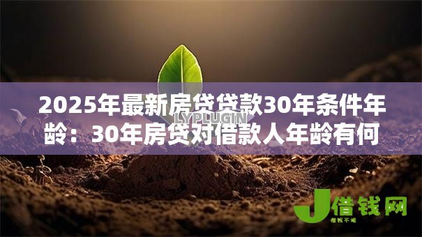 2025年最新房贷贷款30年条件年龄：30年房贷对借款人年龄有何限制